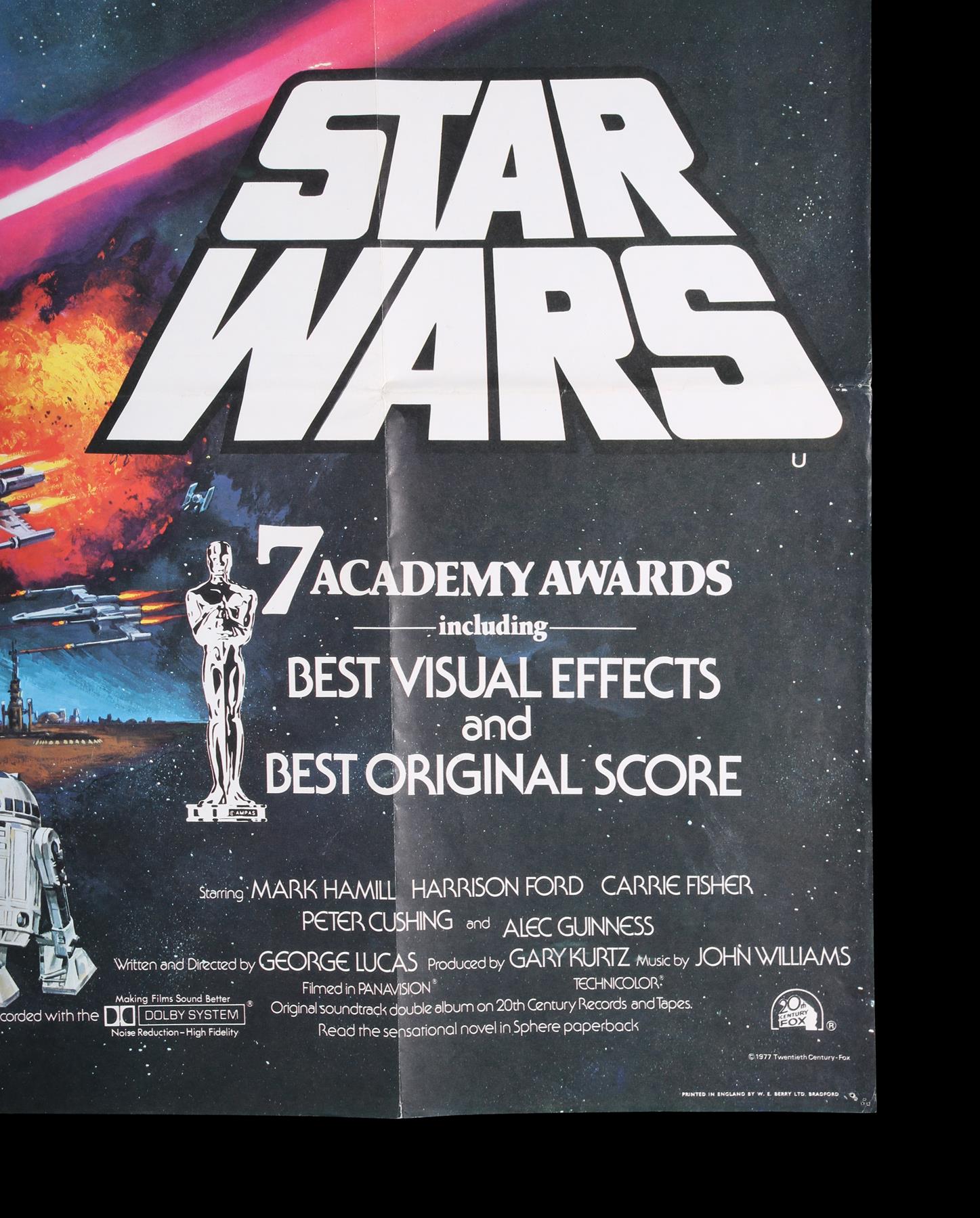 STAR WARS: A NEW HOPE (1977) - UK Quad Poster "Style C" Awards Style, 1977 - Image 5 of 7