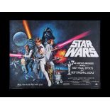 STAR WARS: A NEW HOPE (1977) - UK Quad Poster "Style C" Awards Style, 1977