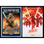 STAR WARS: ATTACK OF THE CLONES (2002) AND SOLO: A STAR WARS STORY (2018) - Two Star Wars themed Pos