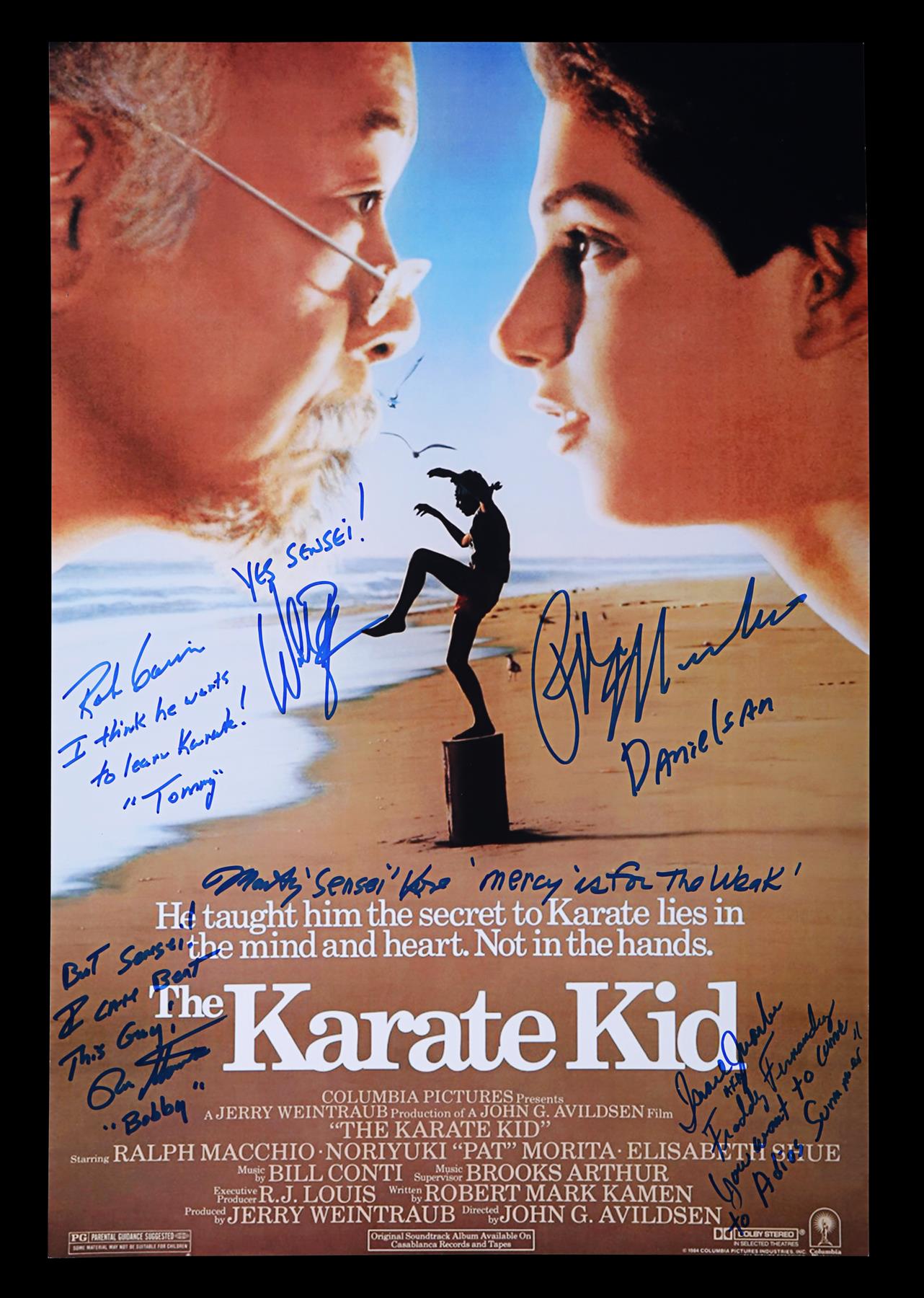 THE KARATE KID (1984) - Autographed Poster, 1980's