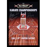 THE KARATE KID (1984) - All Valley Karate Championships Autographed Print, 1980's