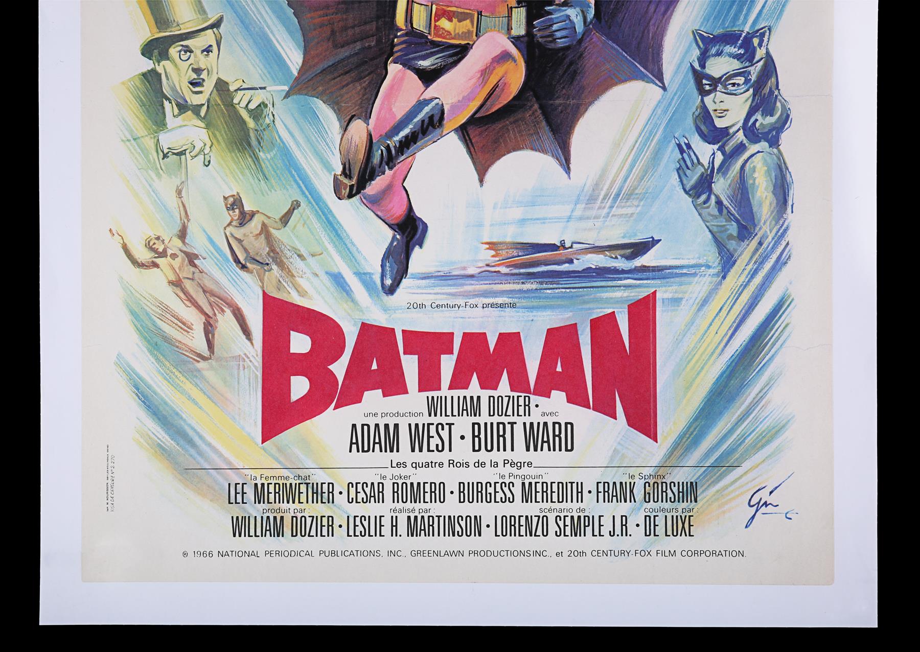 BATMAN (1966) - French 'Small' Affiche, 1966 - Image 4 of 6