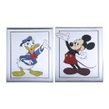 WALT DISNEY: VARIOUS PRODUCTIONS (1928-74) - Two Limited Edition "Donald Duck" and "Mickey Mouse" Mi