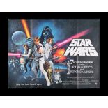 STAR WARS: A NEW HOPE (1977) - UK Quad Poster "Style C" Awards Style, 1977