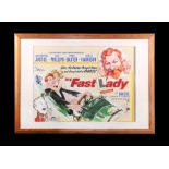 THE FAST LADY (1962) - Final UK Quad Poster ARTWORK, 1962