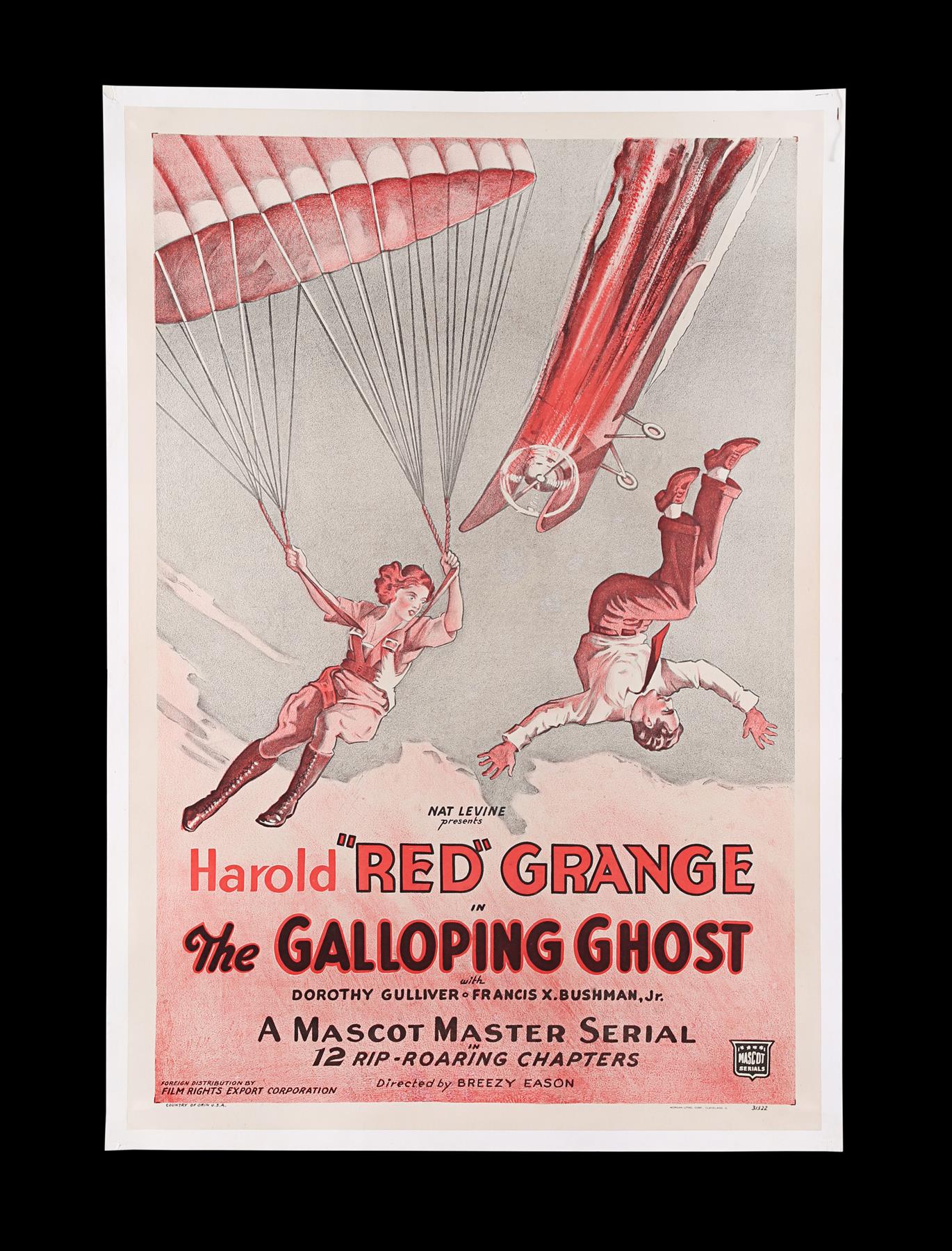 THE GALLOPING GHOST (1931) - US One-Sheet Poster, c.1930s Re-Release