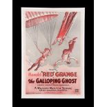 THE GALLOPING GHOST (1931) - US One-Sheet Poster, c.1930s Re-Release