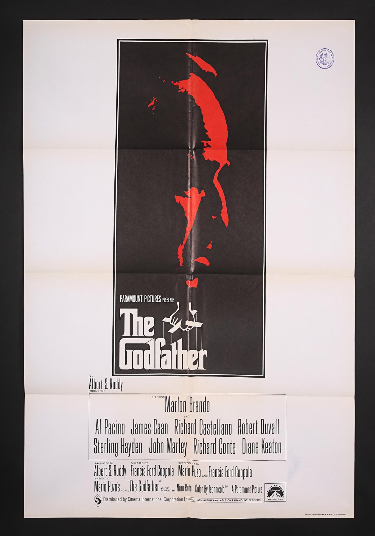 THE GODFATHER (1972) - UK One-Sheet Poster, 1972