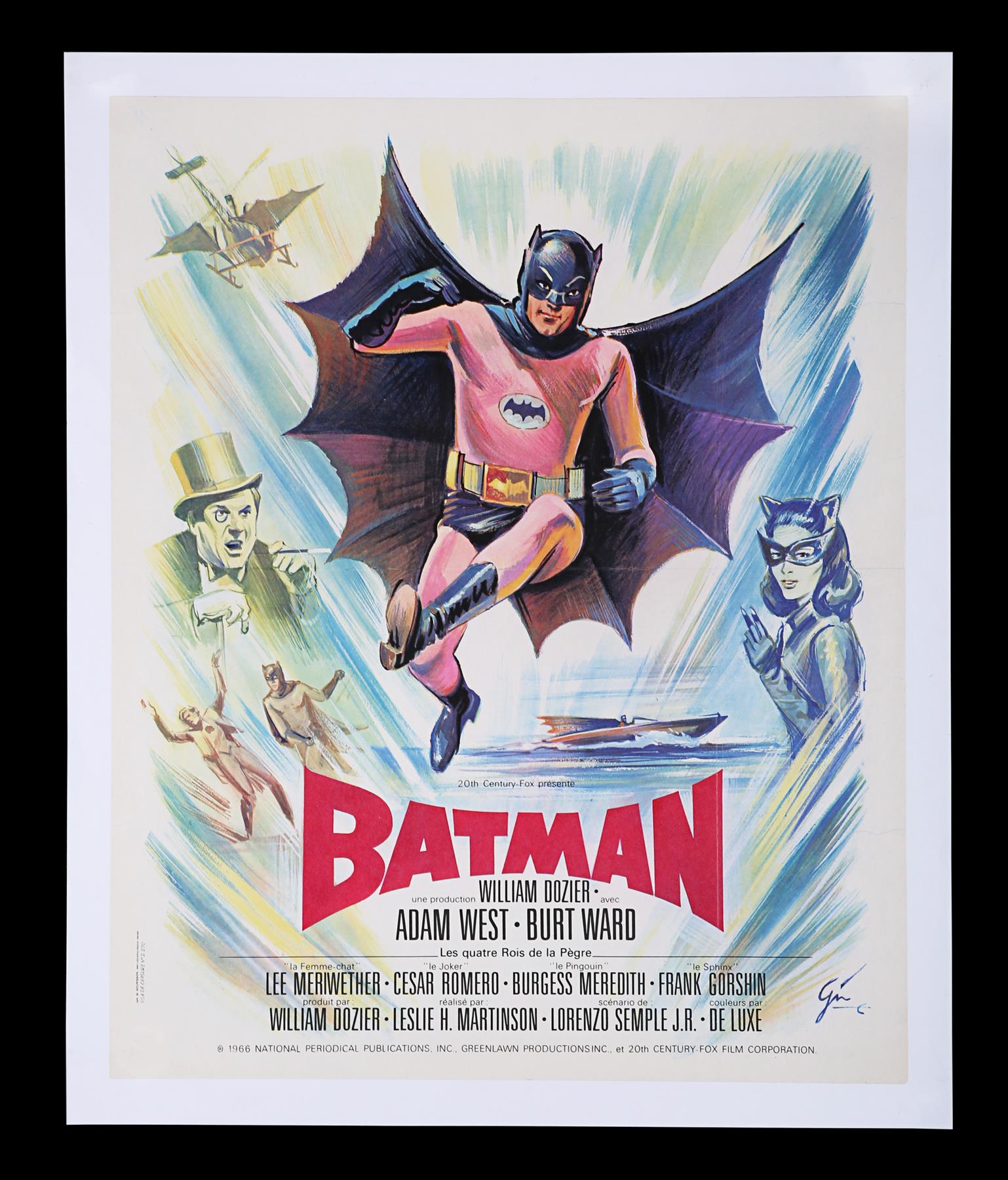 BATMAN (1966) - French 'Small' Affiche, 1966