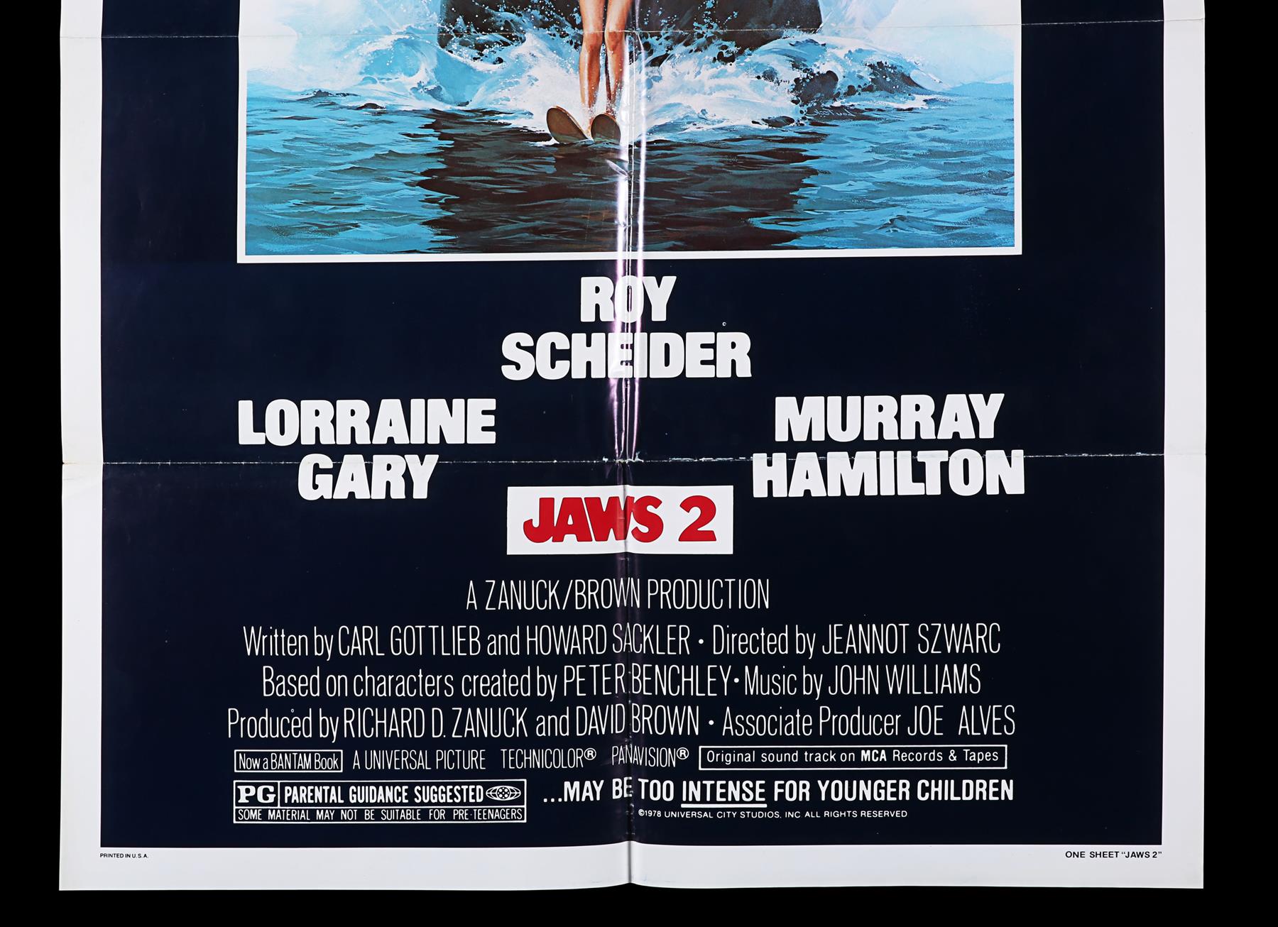 JAWS (1975), JAWS 2 (1978) - Two US One-Sheets, 1975, 1978 - Image 4 of 9