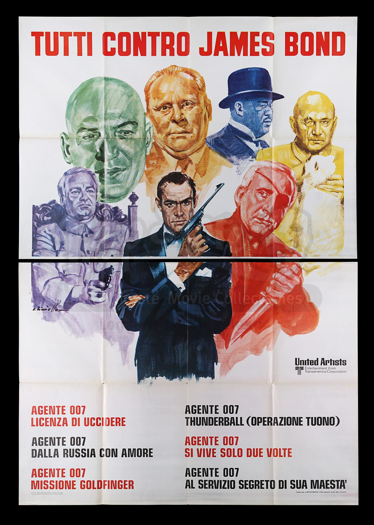 TUTTI CONTRO JAMES BOND - EVERYBODY AGAINST JAMES BOND (1972) - Carter-Jones Collection: Italian 4-F