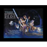 STAR WARS: RETURN OF THE JEDI (1983) - UK Quad (Style B) - with Ewok, 1983