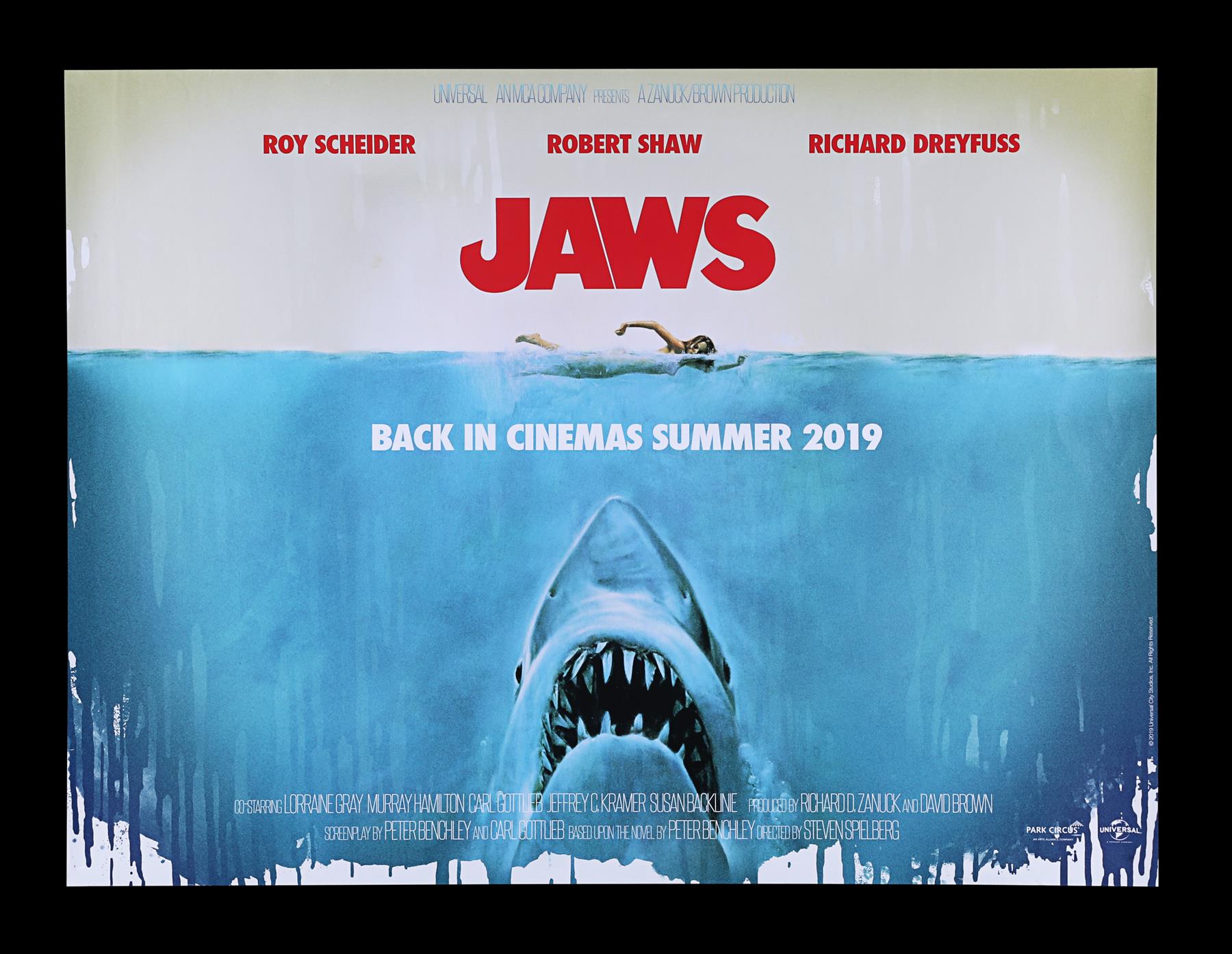 JAWS (1975) - UK Quad, 2019