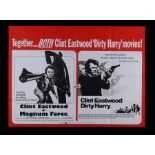 MAGNUM FORCE (1973) / DIRTY HARRY (1971) - UK Quad, 1975