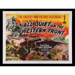 ALL QUIET ON THE WESTERN FRONT (1930) - UK Quad, 1950