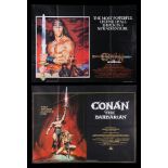 CONAN THE BARBARIAN (1982), CONAN THE DESTROYER (1984) - Two UK Quads, 1982, 1984