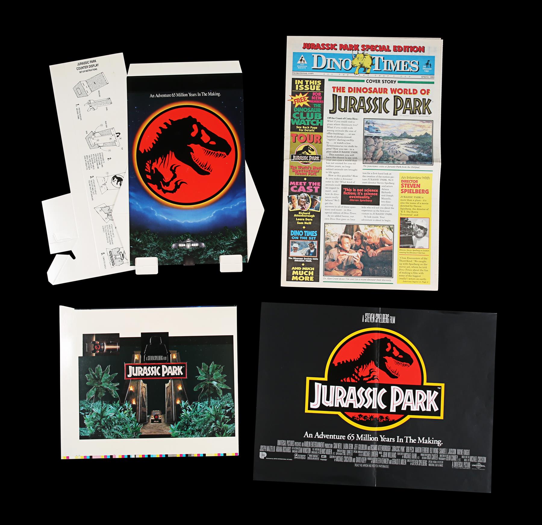 JURASSIC PARK (1993) - Promotional and In-Store Merchandise, 1993