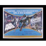 STAR WARS: A NEW HOPE (1977) / EMPIRE STRIKES BACK (1980) - UK Double-Bill Quad, 1980