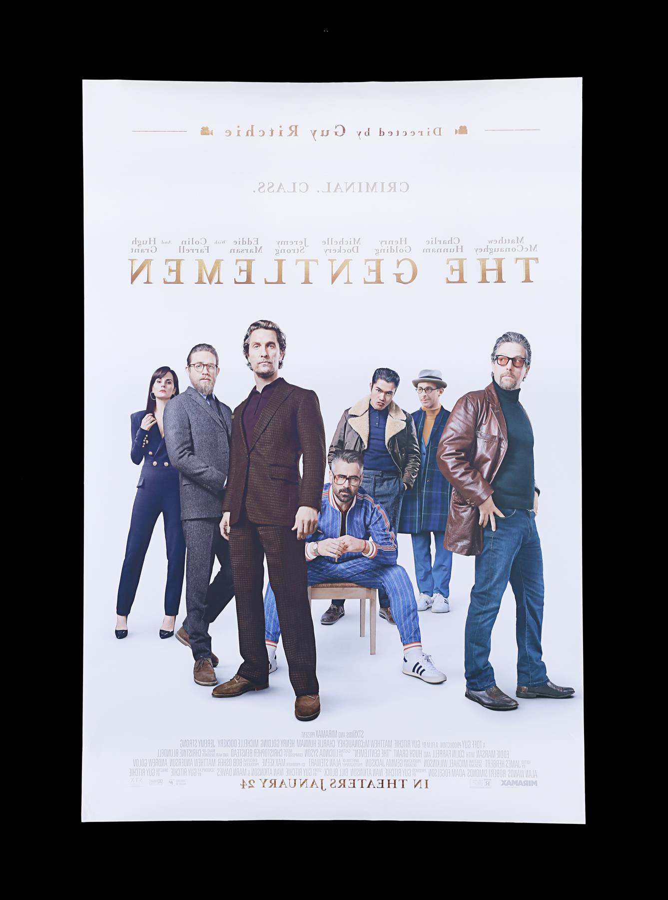 THE GENTLEMEN (2019) - US One-Sheet, 2019, Autographed by Charlie Hunnam, Hugh Grant and Others - Image 6 of 6