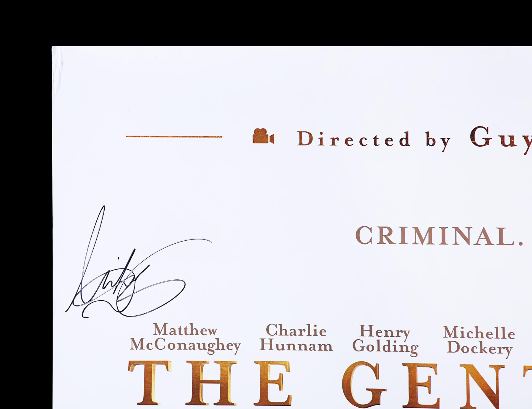 THE GENTLEMEN (2019) - US One-Sheet, 2019, Autographed by Charlie Hunnam, Hugh Grant and Others - Image 2 of 6