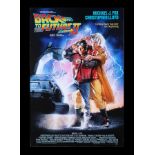 BACK TO THE FUTURE PART II (1989) - Commercial One-Sheet, 1990's, Autographed by Michael J. Fox and