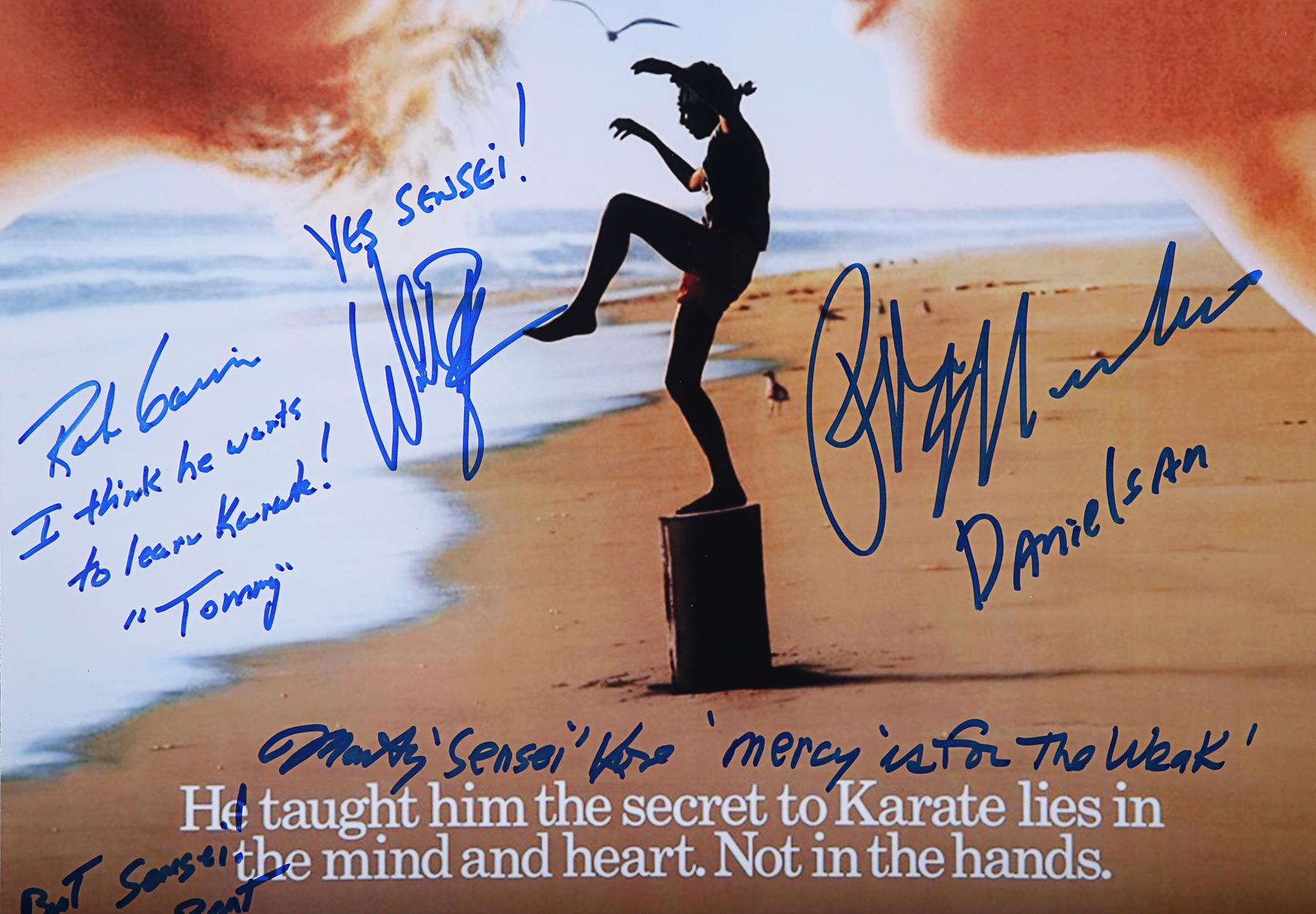 THE KARATE KID (1984) - Poster, 1980's, Autographed by Ralph Macchio, William Zabka and Others - Image 2 of 5