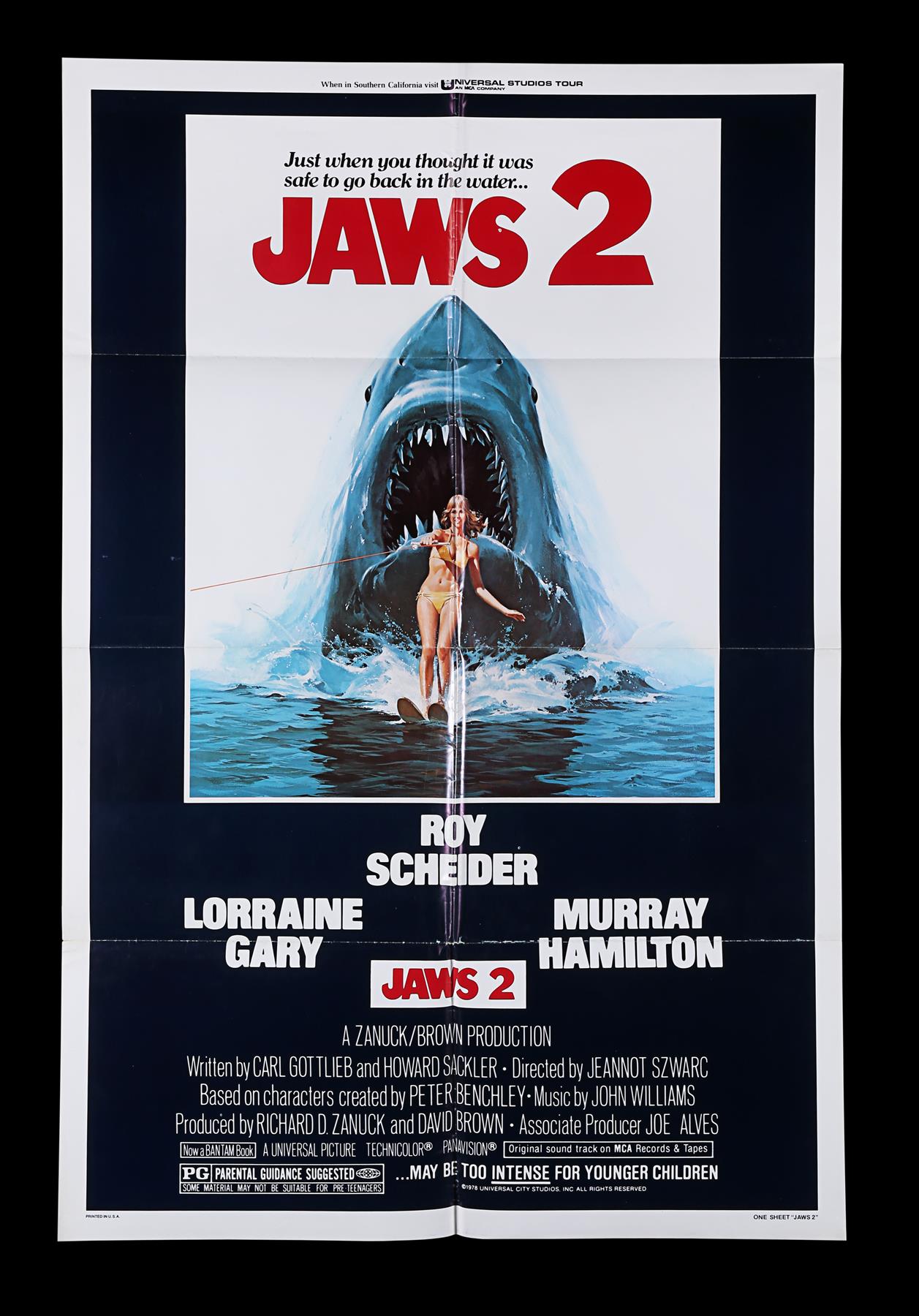 JAWS (1975), JAWS 2 (1978) - Two US One-Sheets, 1975, 1978 - Image 2 of 9