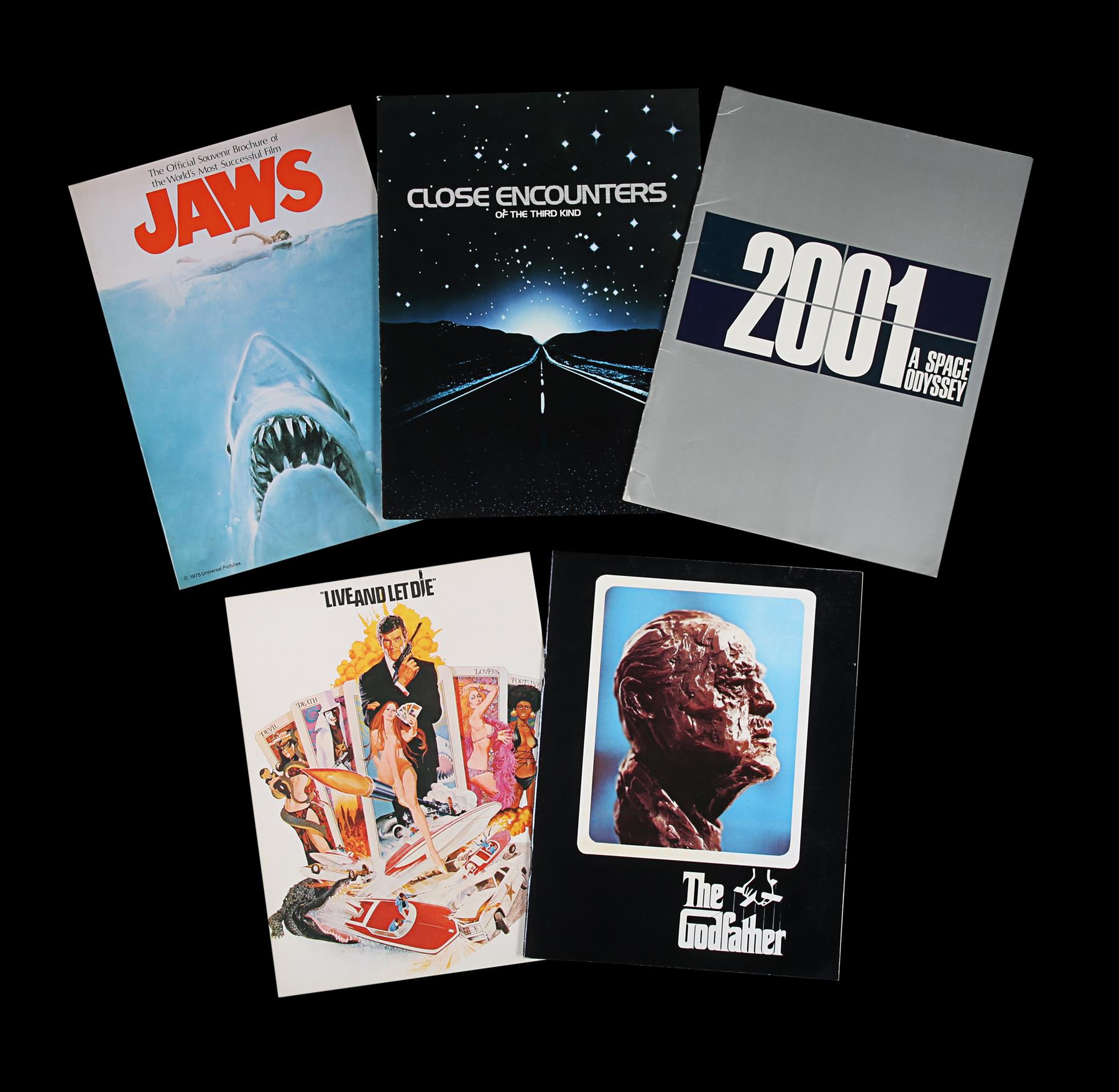 2001: A SPACE ODYSSEY (1968), JAWS (1975), CLOSE ENCOUNTERS OF THE THIRD KIND (1977), THE GODFATHER