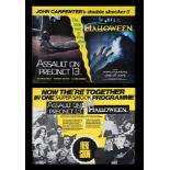 ASSAULT ON PRECINCT 13 (1976), HALLOWEEN (1979) - Two UK Quads, 1979