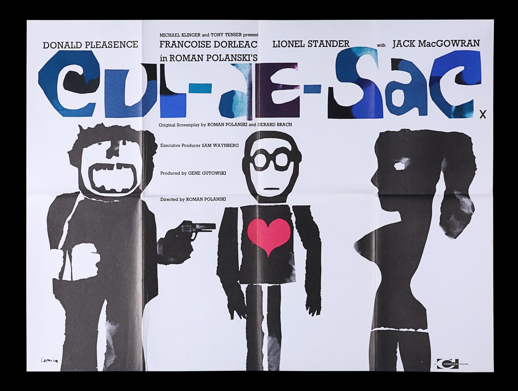 CUL-DE-SAC (1966) - UK Quad, 1966