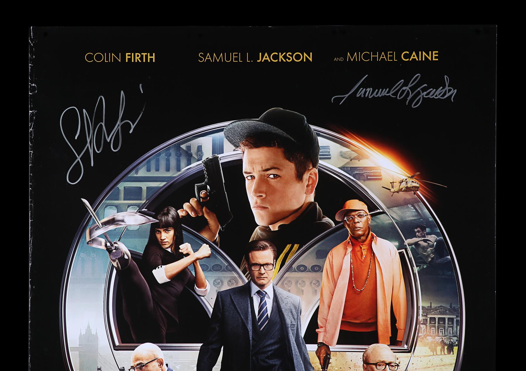 KINGSMAN: THE SECRET SERVICE (2014) - Poster Autographed by Samuel L. Jackson, Taron Egerton and Oth - Image 2 of 8