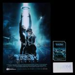 TRON: LEGACY (2010) - US/International One-Sheet and Tickets, 2010, Autographed by Joseph Kosinski,