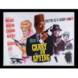 CARRY ON SPYING (1964) - UK Quad, 1964