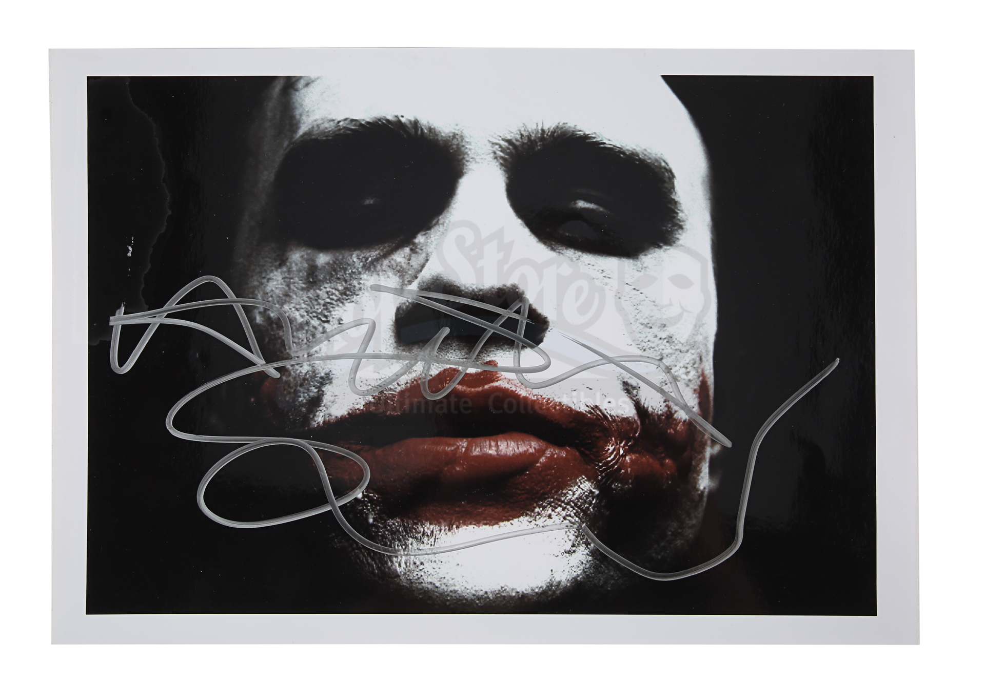 THE DARK KNIGHT (2008) - Heath Ledger 'Joker' Autographed Photo