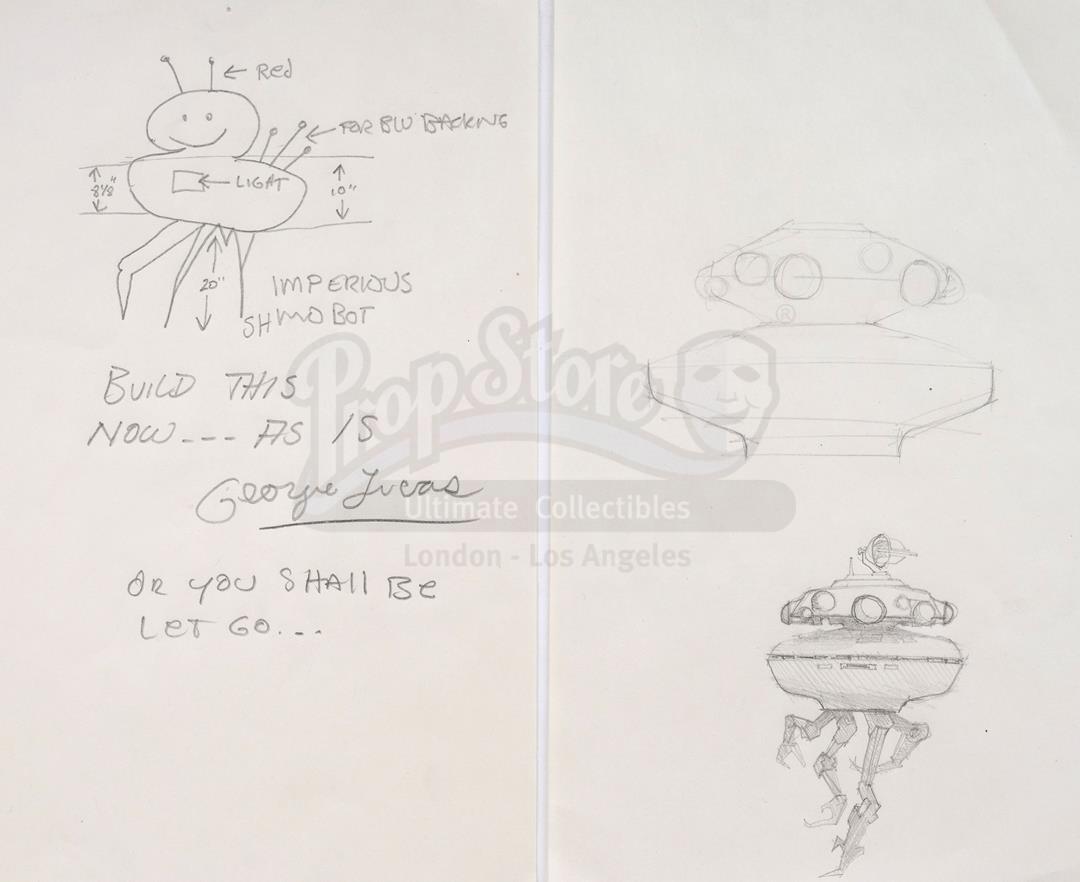 STAR WARS: THE EMPIRE STRIKES BACK (1980) - Probe Droid Continuity Polaroids and Concept Art - Image 4 of 5