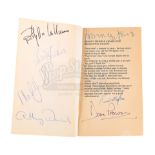 STAR WARS: THE EMPIRE STRIKES BACK (1980) - Main-cast Autographed Paperback Book