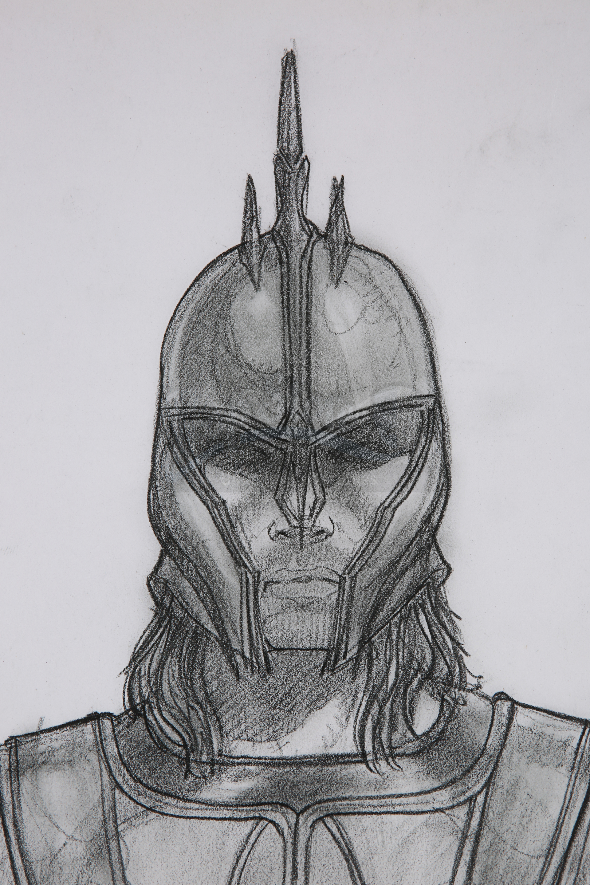 TROY (2004) - Mariano Diaz Hand-drawn Achilles (Brad Pitt) Costume Sketch - Image 3 of 9