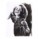 CHILD'S PLAY (1988) - Hand-painted Chucky UK DVD Artwork (2004)