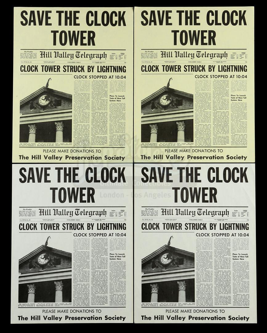 BACK TO THE FUTURE (1985) - Set of Four "Save The Clock Tower" Flyers - Image 2 of 7