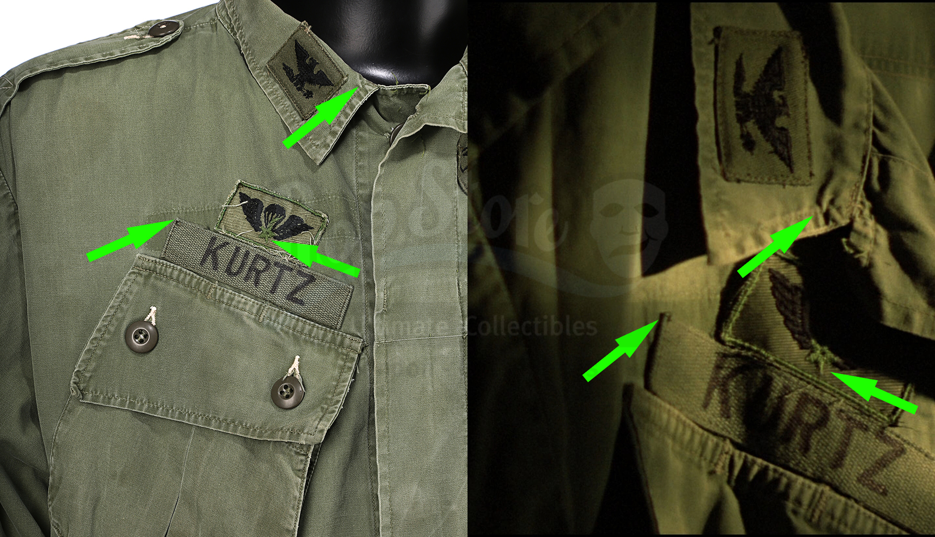 APOCALYPSE NOW (1979) - Colonel Walter E. Kurtz's (Marlon Brando) Screen-Matched Shirt - Image 8 of 11