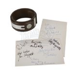 BLAKES 7 (TV SERIES, 1978-1981) - Liberator Teleport Bracelet and Two Autographed Promotional Stills