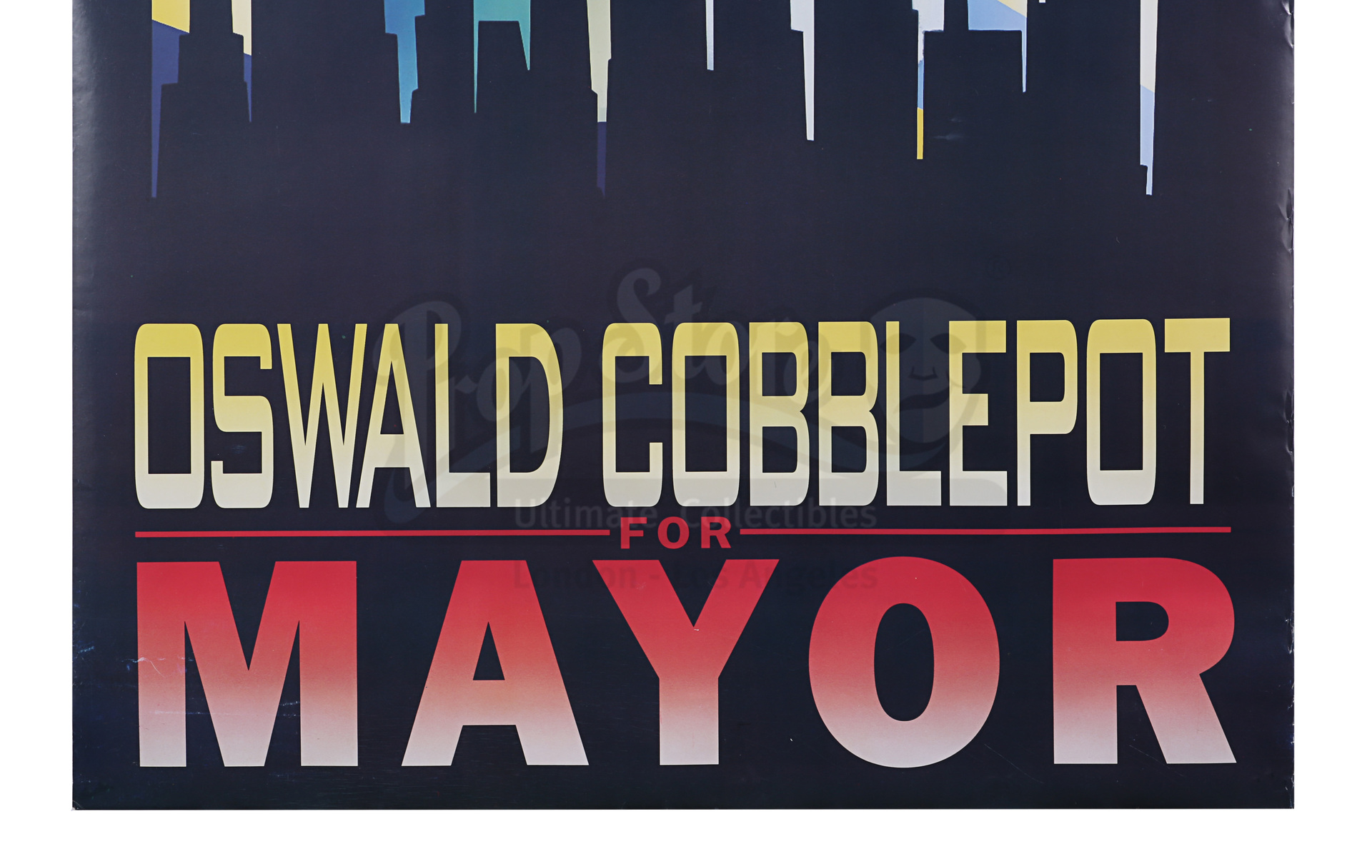 BATMAN RETURNS (1992) - Oswald Cobblepot For Mayor Election Poster - Image 3 of 7