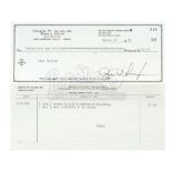 STAR WARS: THE EMPIRE STRIKES BACK (1980) - George Lucas-signed Check