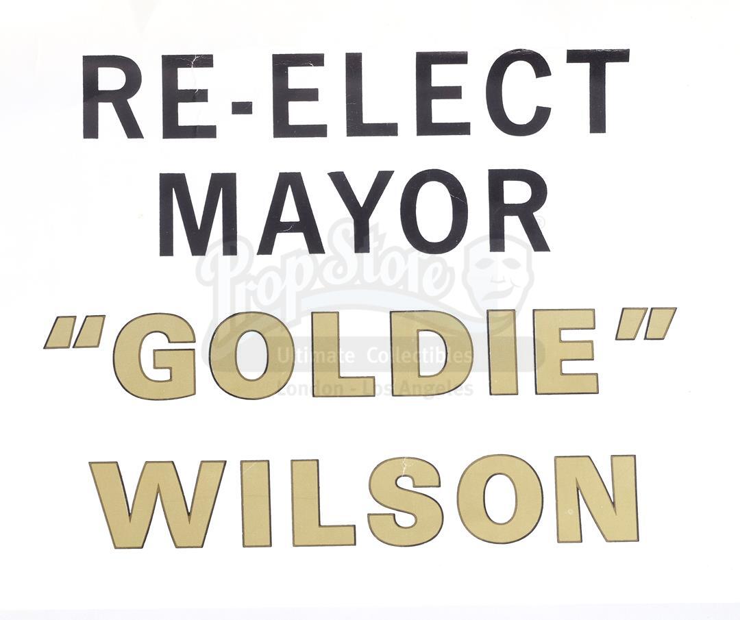 BACK TO THE FUTURE (1985) - Mayor Goldie Wilson (Donald Fullilove) Campaign Poster - Image 4 of 9