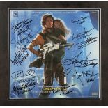 ALIENS (1986) - Framed Cast-Autographed Soundtrack Cover