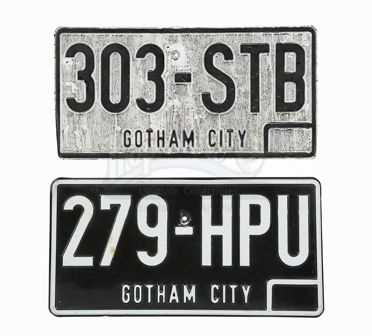 BATMAN (1989) - Joker's (Jack Nicholson) Getaway Car Licence Plate