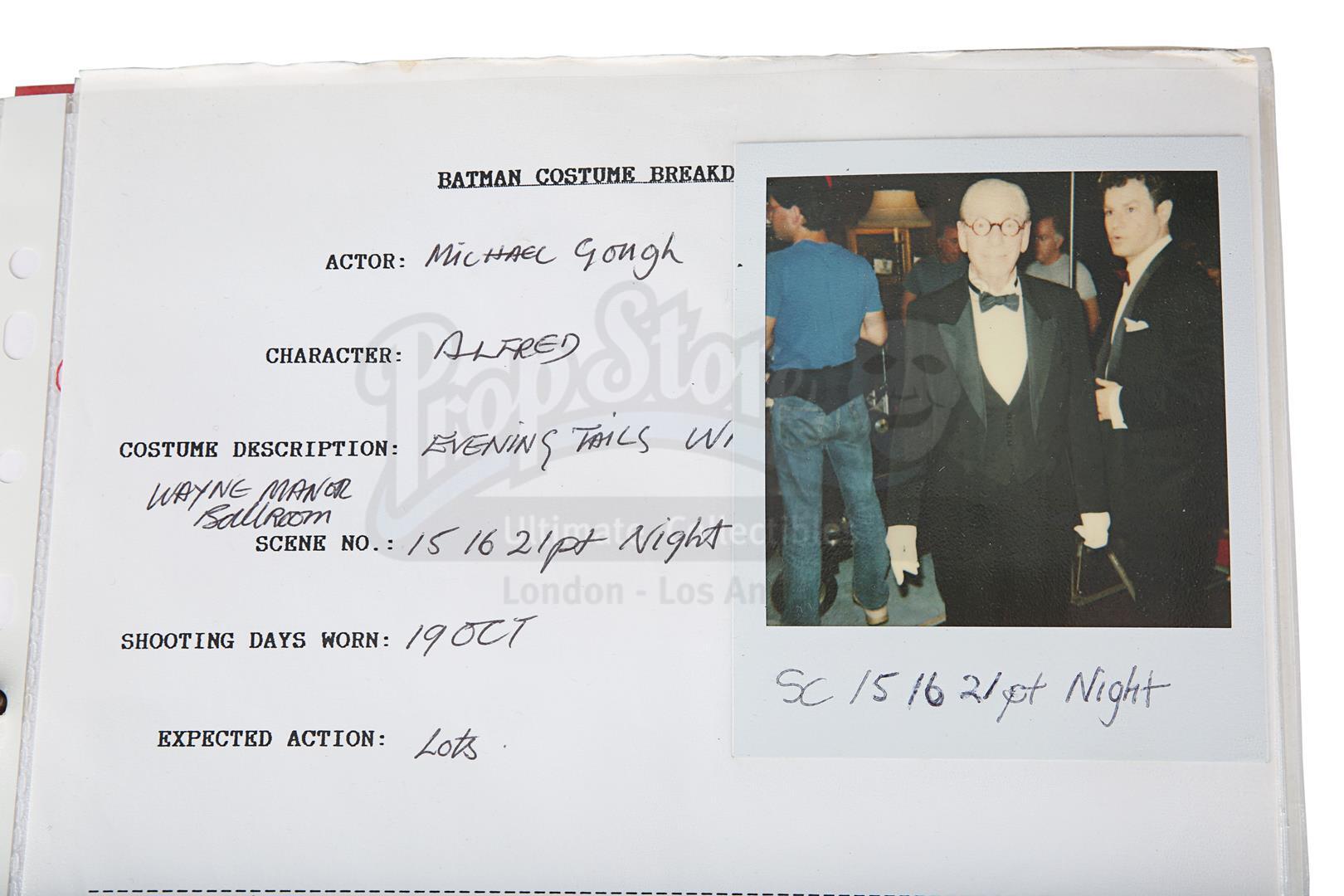 BATMAN (1989) - Costume Continuity Binder Featuring Archive of Main Cast Polaroids - Image 13 of 51