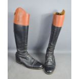 A pair of Gentleman's leather riding boots, size 9.