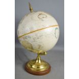 A Thomas Blakemore table globe, 38cm high.