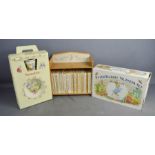 A Wedgwood Peter Rabbit Nursery set, and Royal Doulton Bunnykins and Peter Rabbit books.